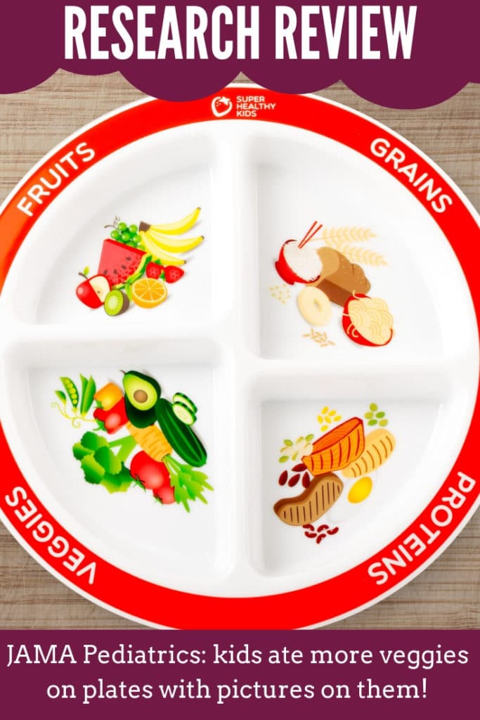 JAMA Pediatrics research review!
Kids ate more veggies on plates with pictures than plain white plates.
