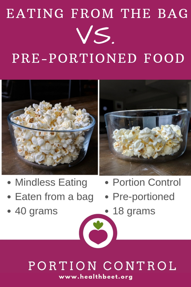Mindless Eating vs. Portion Control {The Popcorn Experiement} Health Beet