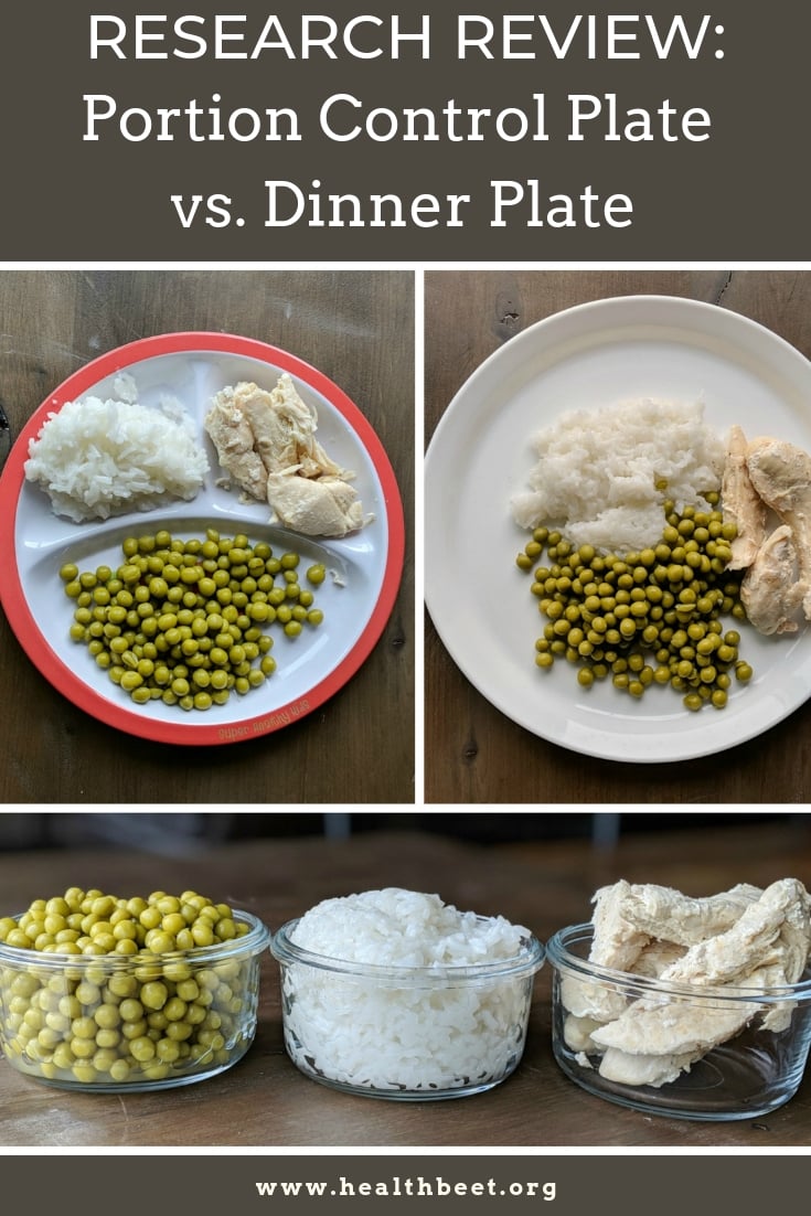 Portion Control Plate vs. Dinner Plate {Research results!} Health Beet