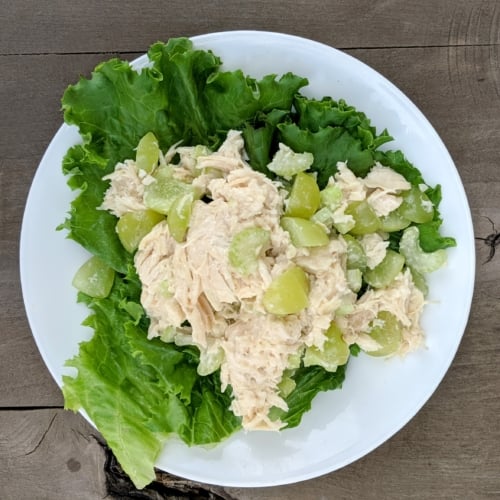 light chicken salad lettuce wraps