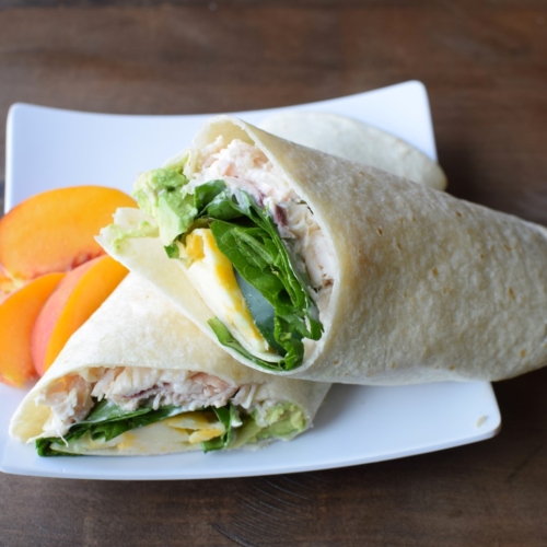 best low calorie tortilla chicken wrap