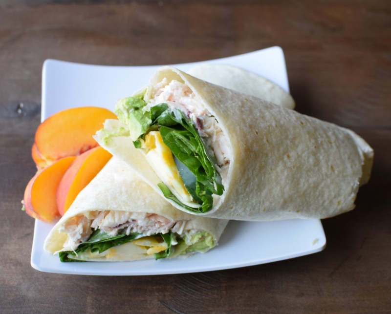 best low calorie tortilla chicken wrap
