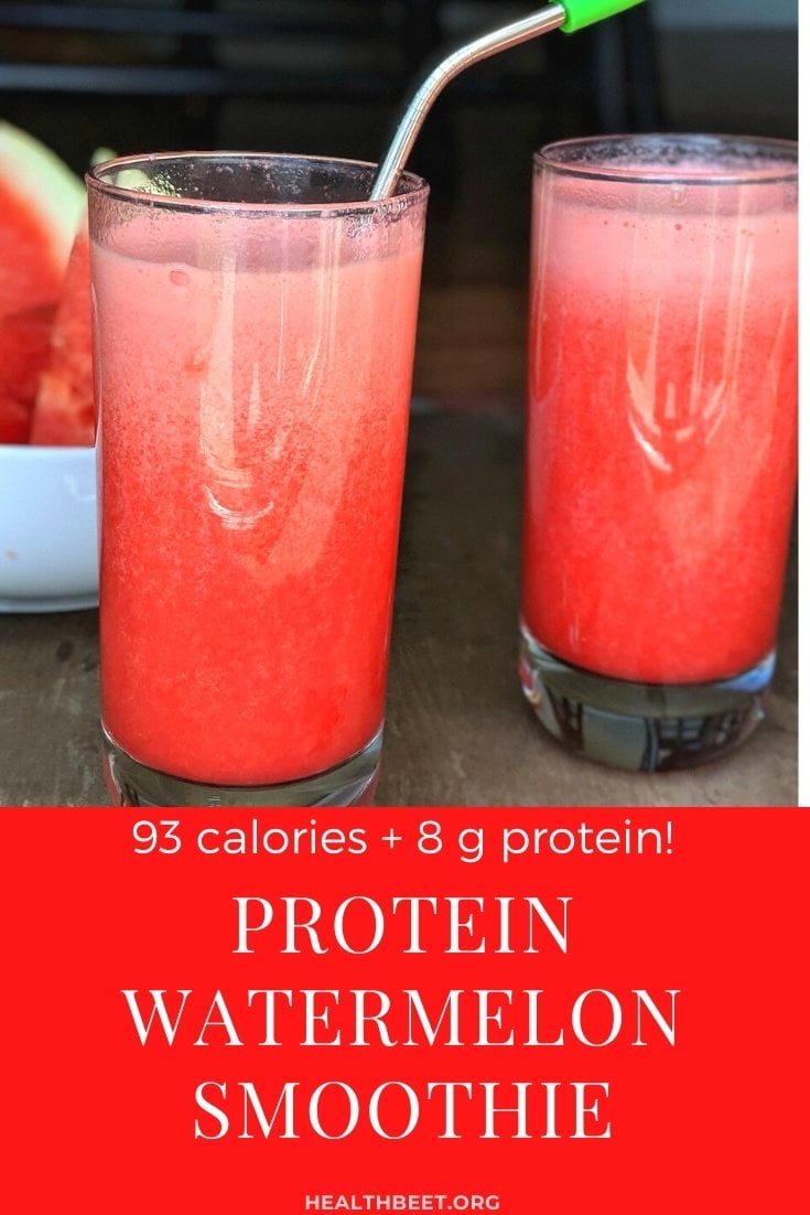 Watermelon Protein Smoothie - Health Beet