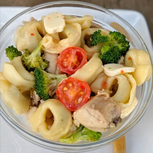 light tortellini salad