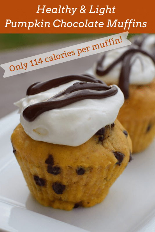 healthy and light pumpkin muffins
