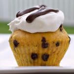 low calorie pumpkin chocolate muffin