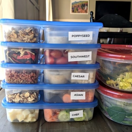 salad kits made from home