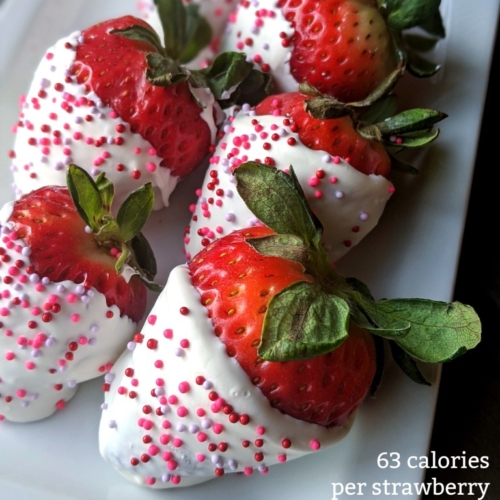 White chocolate strawberries