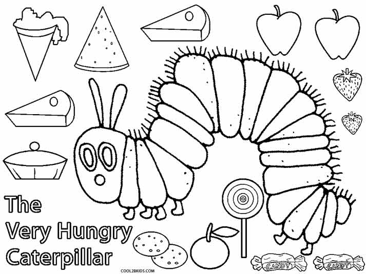 coloring pages children eating