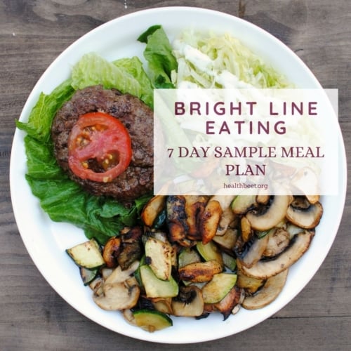 Bright line eating seven day healthy meal plan
