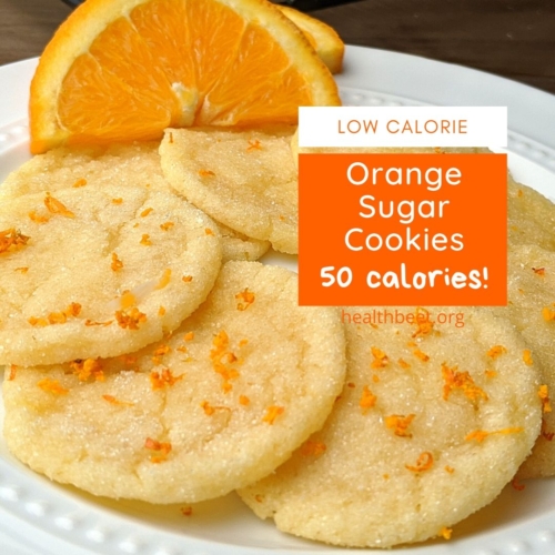Low calorie orange sugar cookies only 50 calories each