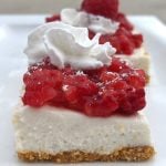 healthy low calorie raspberry cheesecake