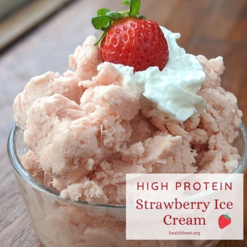 high protein strawberry ice cream