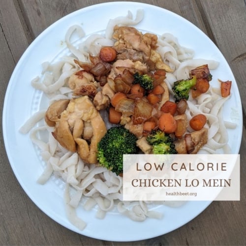 low calorie chicken lo mein thumbnail