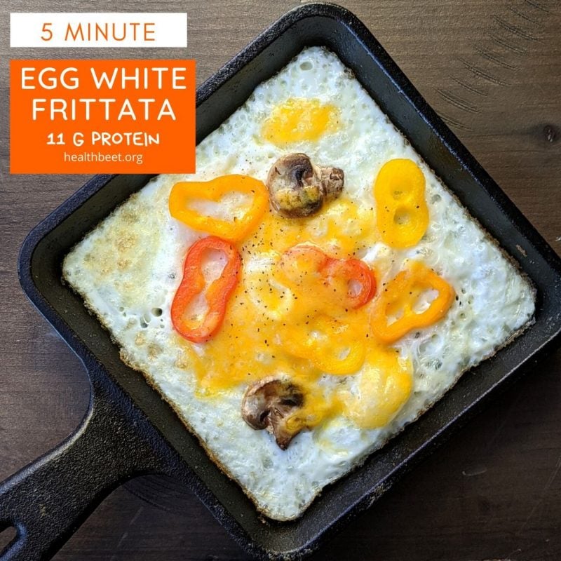 5 Minute Healthy Egg White Frittata