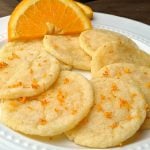 stack of orange sugar low cal cookies