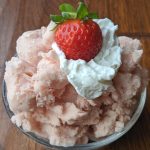 strawberry ice cream that is high in protein