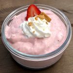 strawberry protein fluff from health beet