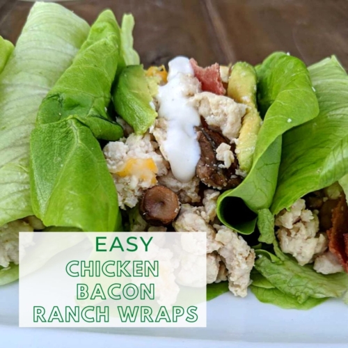 Easy lettuce wraps chicken and bacon ranch