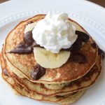 chocolate low fat banana pancakes