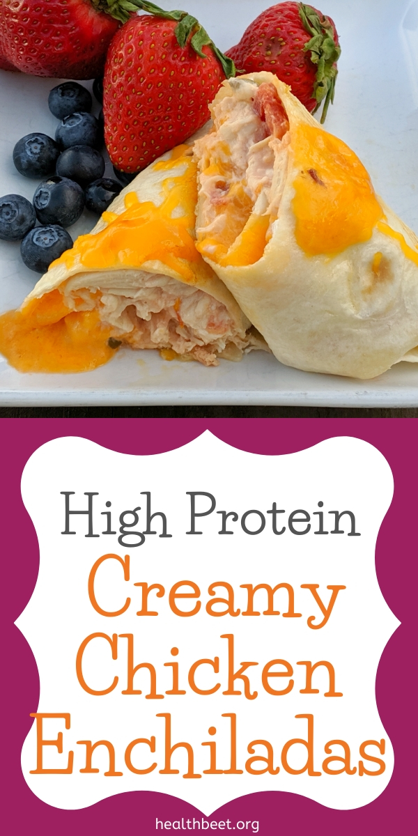 High Protein Cream Cheese and Chicken Enchilada Recipe Health Beet