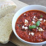 low cal tomoto soup with bread