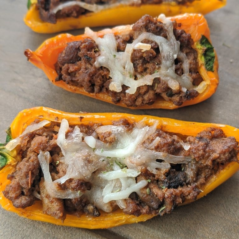 Low Calorie Italian Stuffed Mini Bell Peppers - Health Beet