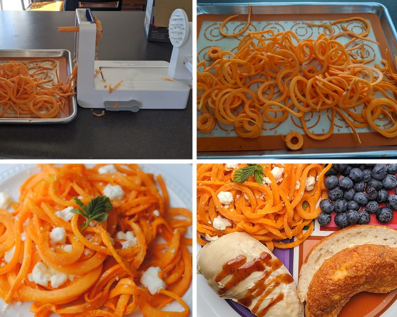 Spiralized Sweet Potato Noodles - Wife Mama Foodie