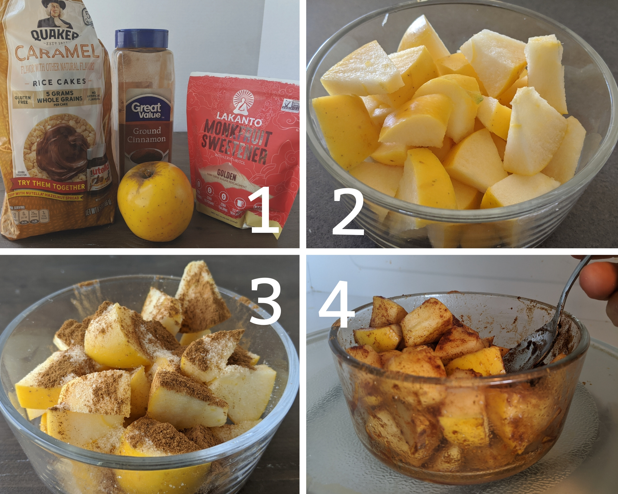 100 Calorie Healthy Apple Crisp {Ready in 2 minutes!}