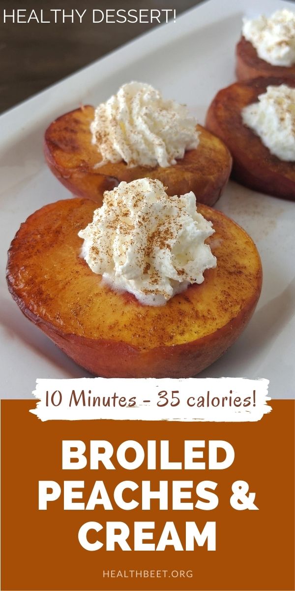 Delicious Broiled Cinnamon Peaches