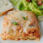 square BEST low calorie zucchini lasagna