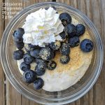 blueberry yogurt protein bowl with macros and calories (Large)