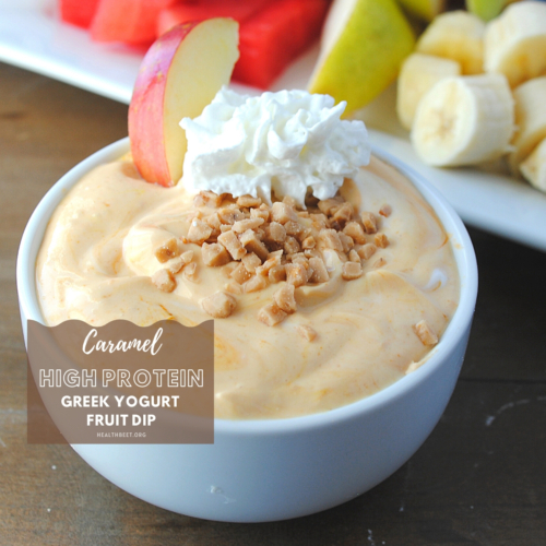 caramel greek yogurt fruit dip