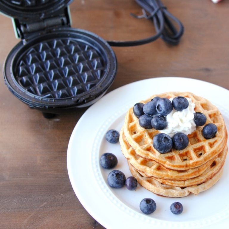 90 Calorie Waffle Recipe {with 9 grams protein!} Health Beet