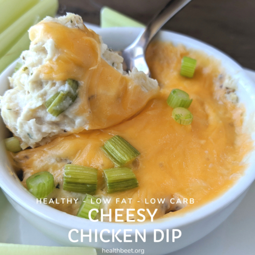 healthy low fat low carb cheesy chicken dip