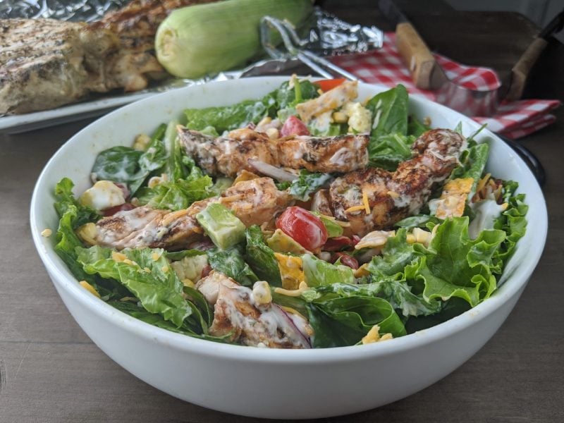 Meal Prep Shredded BBQ Chicken Salad Bowls - Sinful Nutrition