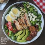 grilled chicken cobb salad with nutrition info calories and macros (Large)