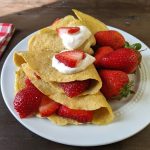 egg whites and oat crepes
