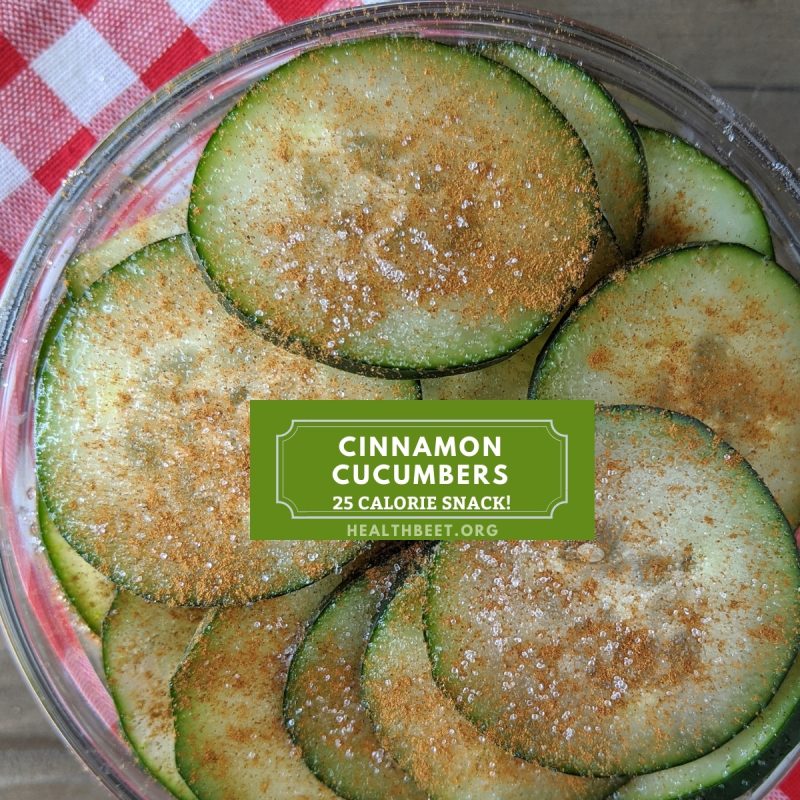 25 calorie cinnamon cucumbers for snacking