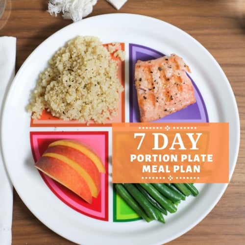 7 day portion plate healthy meal plan