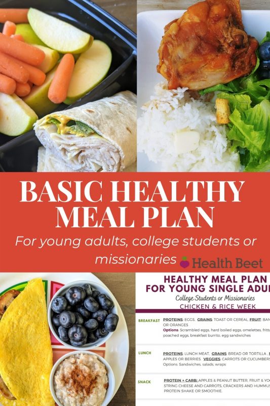 Simple Healthy Meal Plan For Young Adults Health Beet