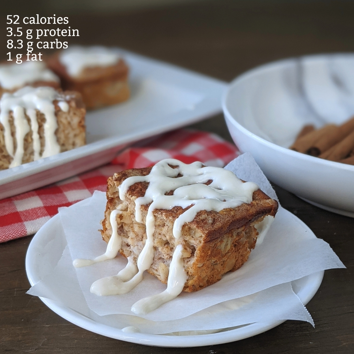 Cinnamon Roll Protein Baked Oatmeal-image