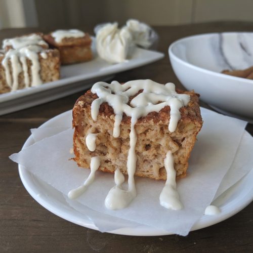 High Protein Cinnamon Roll Baked Oatmeal Health Beet