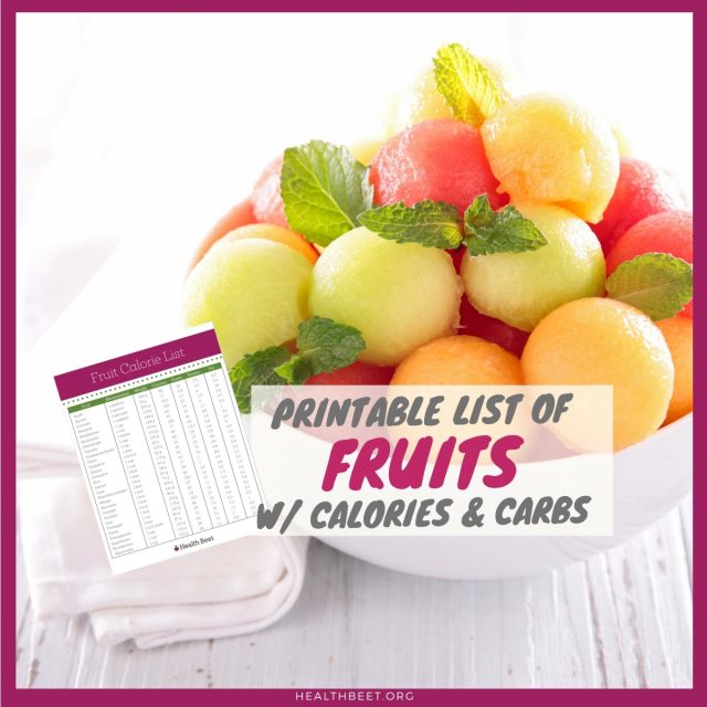 Top 28 Fruit Calories Chart with Fruit Carbs Health Beet
