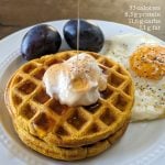 protein pumpkin waffles with macros