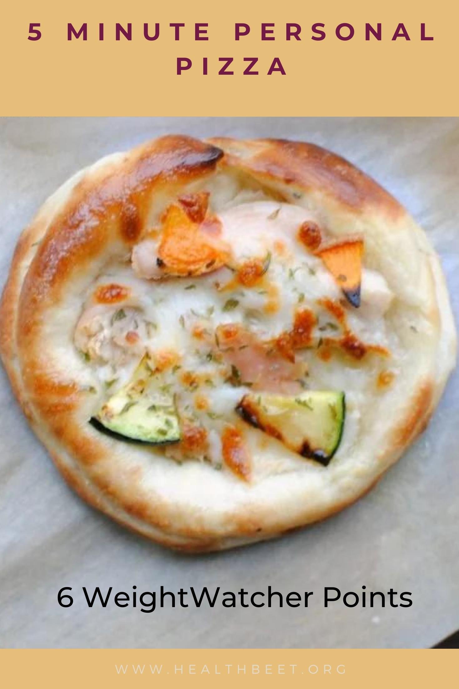 5 Minute Personal Pizza (166 calories) Health Beet