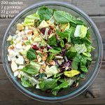 Apple Almond Poppyseed Salad with calories resize