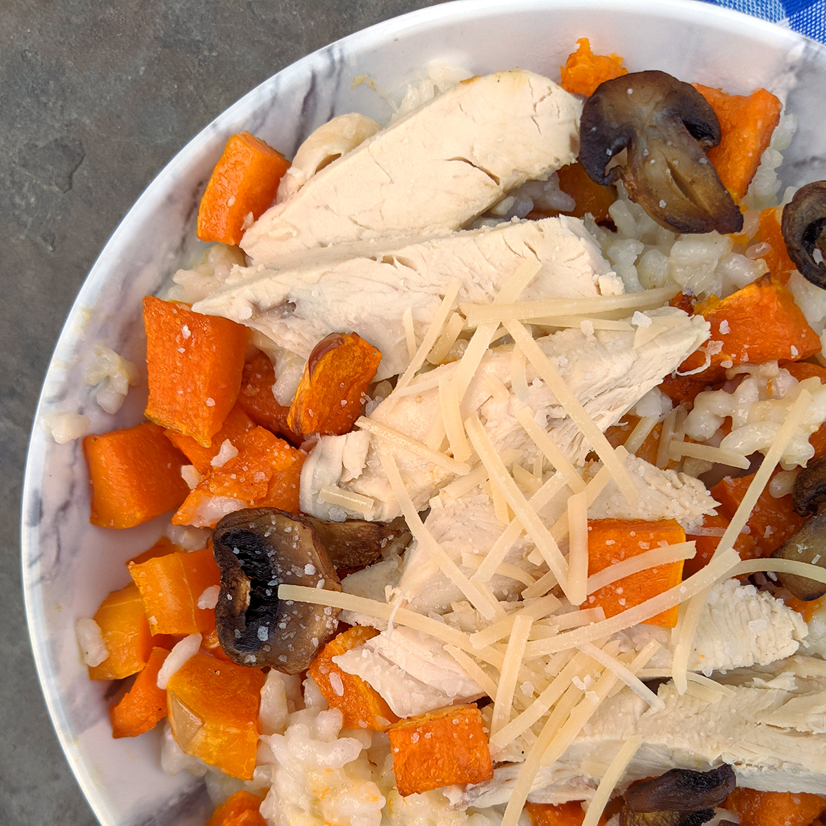 Healthy Cheesy Chicken Butternut Squash Risotto Health Beet