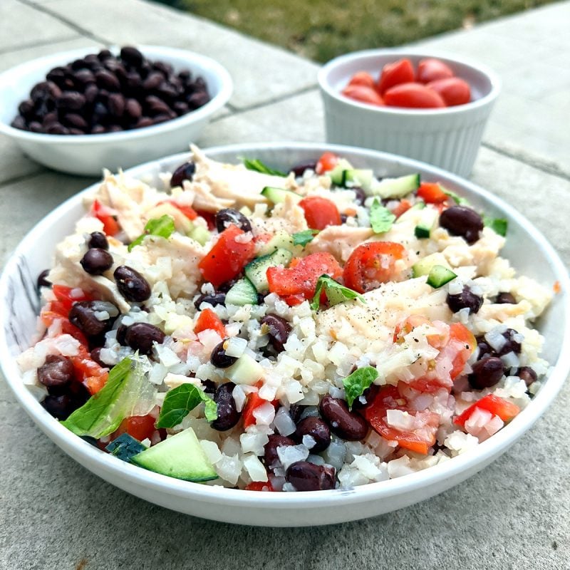 Low Calorie Italian Chicken and Cauliflower Rice - Health Beet