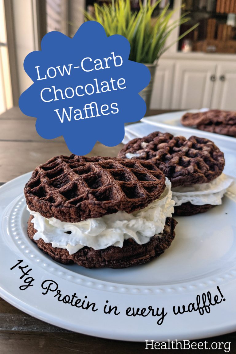 Low-Carb Chocolate Waffle Flower Pin 1000x1500